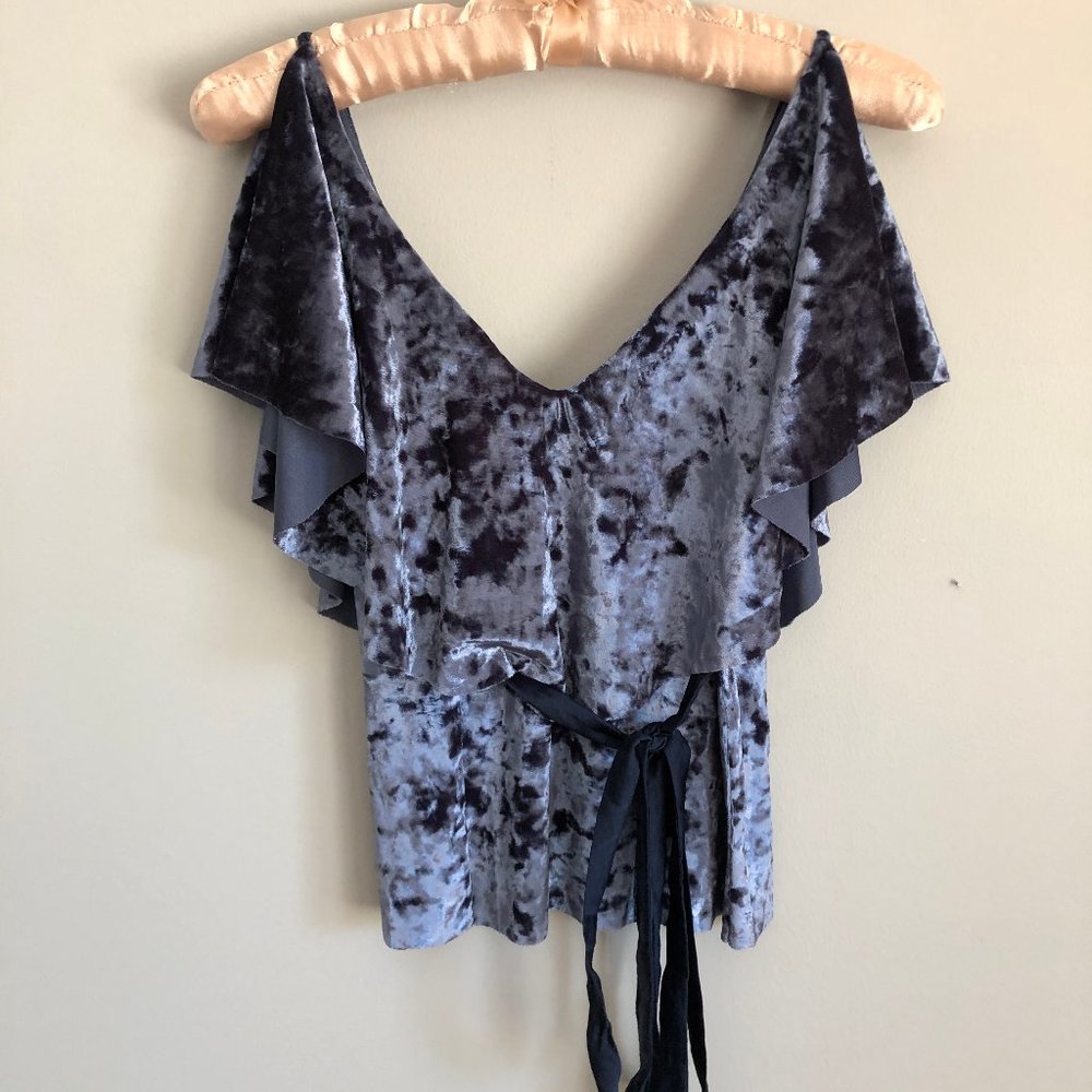 Velvet Sleeveless Top
